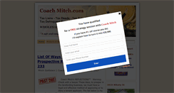 Desktop Screenshot of coachmitch.com